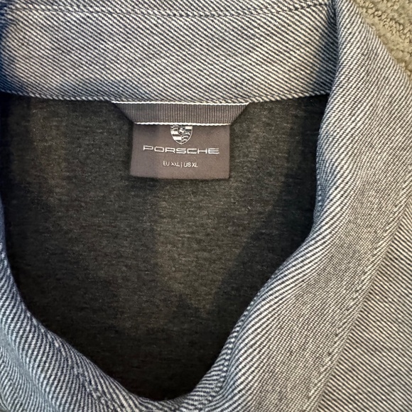 Porsche Mens Snap Jacket 911 size XL Gray Porsche NWOT - Picture 5 of 8